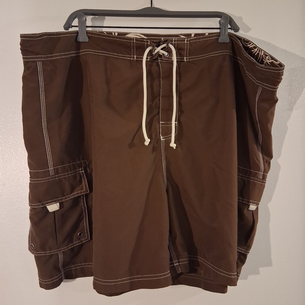 Sand and Sun Black Men's Lined Size Large Swimming Shorts